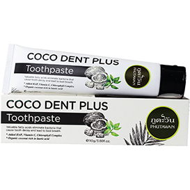 Coco Dent Plus Toothpaste Phutawan 110 gr. Thailand. Phatuwan_Coconut_Toothpaste