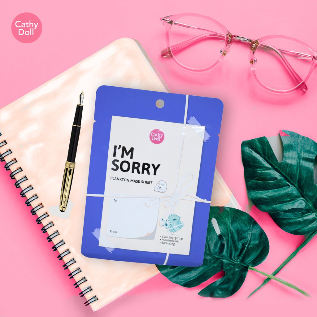 Натуральная Тайская тканевая маска для лица с планктоном Cathy Doll Feeling I Am Sorry Plankton Mask Sheet купить в Москве и Московской области.
