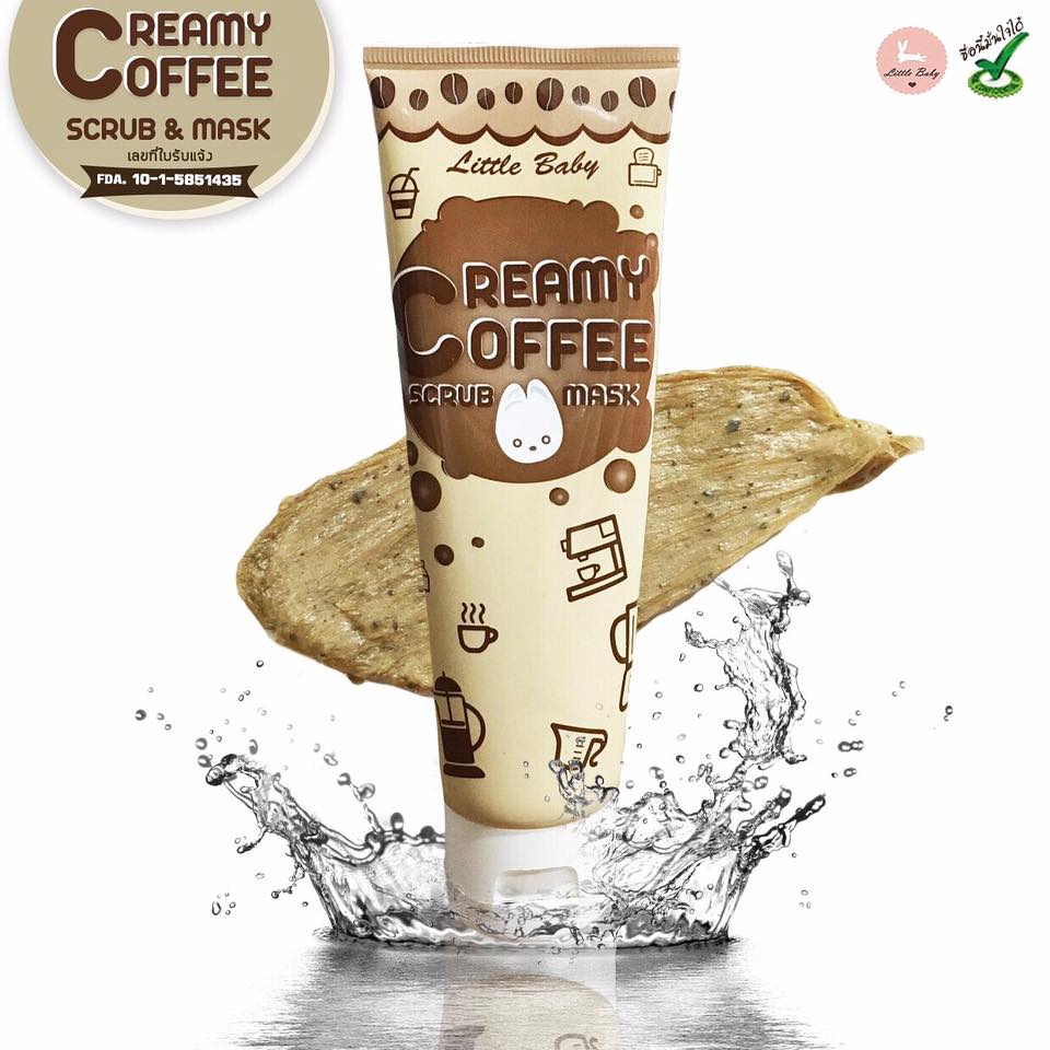 Тайская кофейная кремовая маска-скраб для лица Little Baby 100 гр