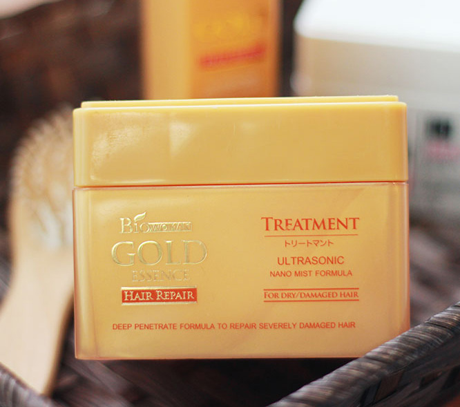 Тайская маска для ослабленных волос Biowoman Gold Essence for hair Repair Treatment 250 мл