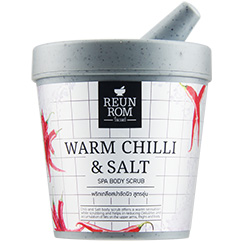 Тайский разогревающий скраб для тела с красным перцем Reun Rom Warm Chilli and Salt Spa Body Scrub 200 гр. СКРАБ ДЛЯ ТЕЛА ИЗ ТАЙЛАНДА scrubchilli
